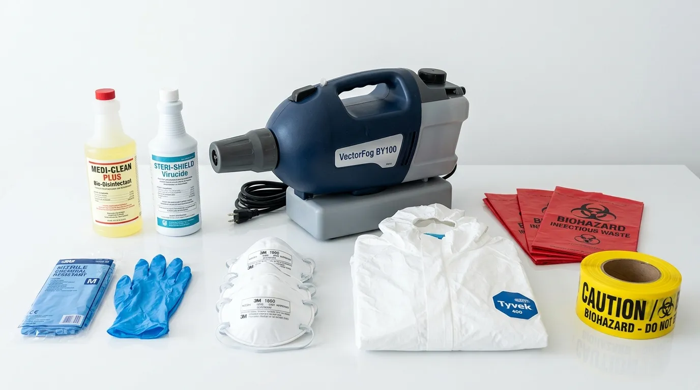 Professional biohazard remediation crew working in Glen Rock